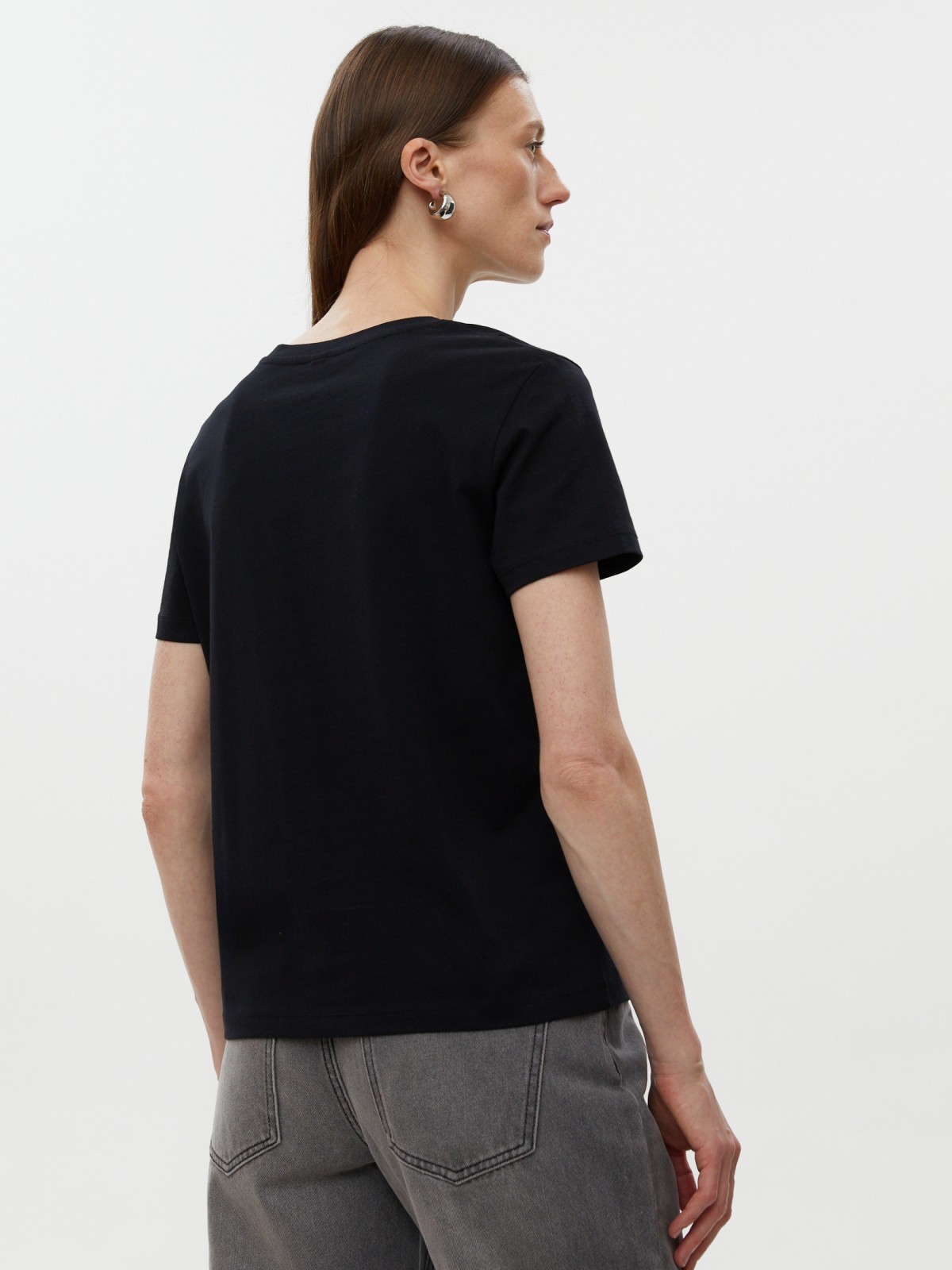 Футболка из хлопка с надписью