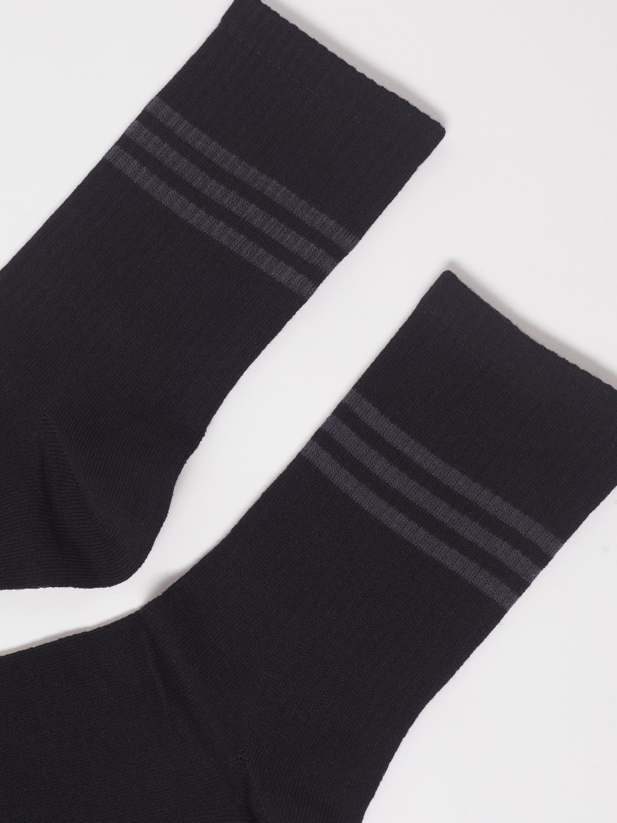 Набор высоких носков (3 пары в комплекте) zolla 01311998J185, цвет черный, размер 25-27 - фото 4