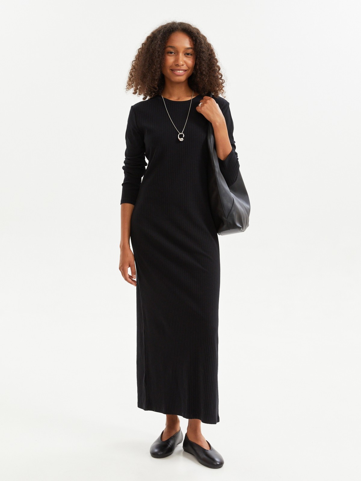 Платье лапша с длинным рукавом