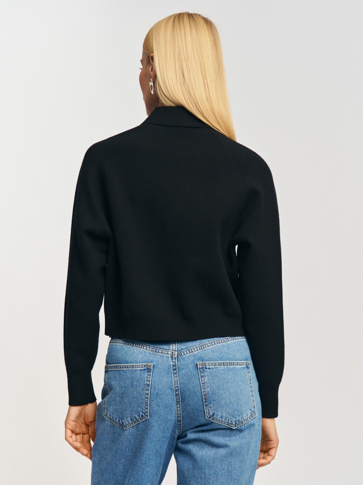 Трикотажный кардиган на молнии