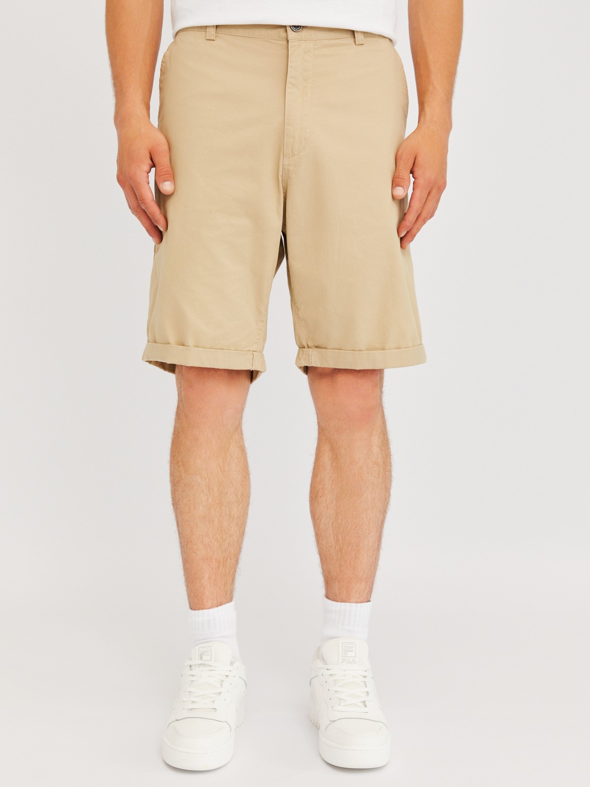 Шорты из хлопка с отворотами