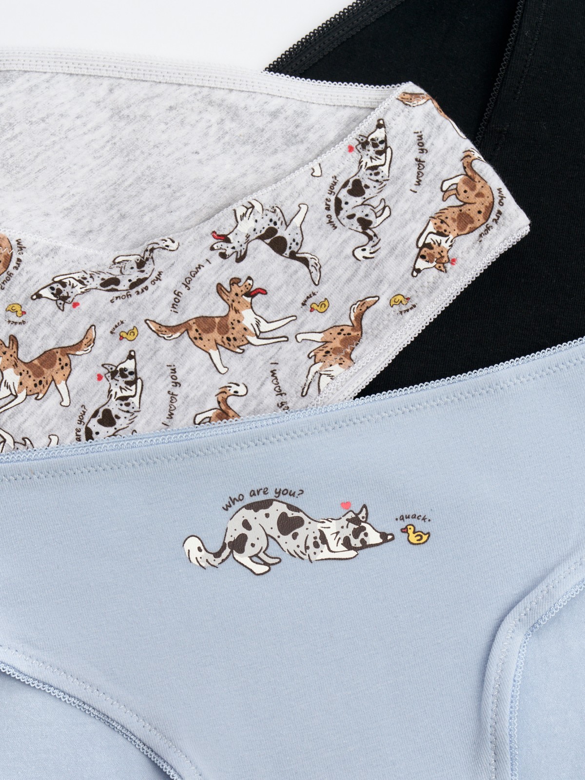 Набор трусов с рисунком (3 шт. в комплекте)