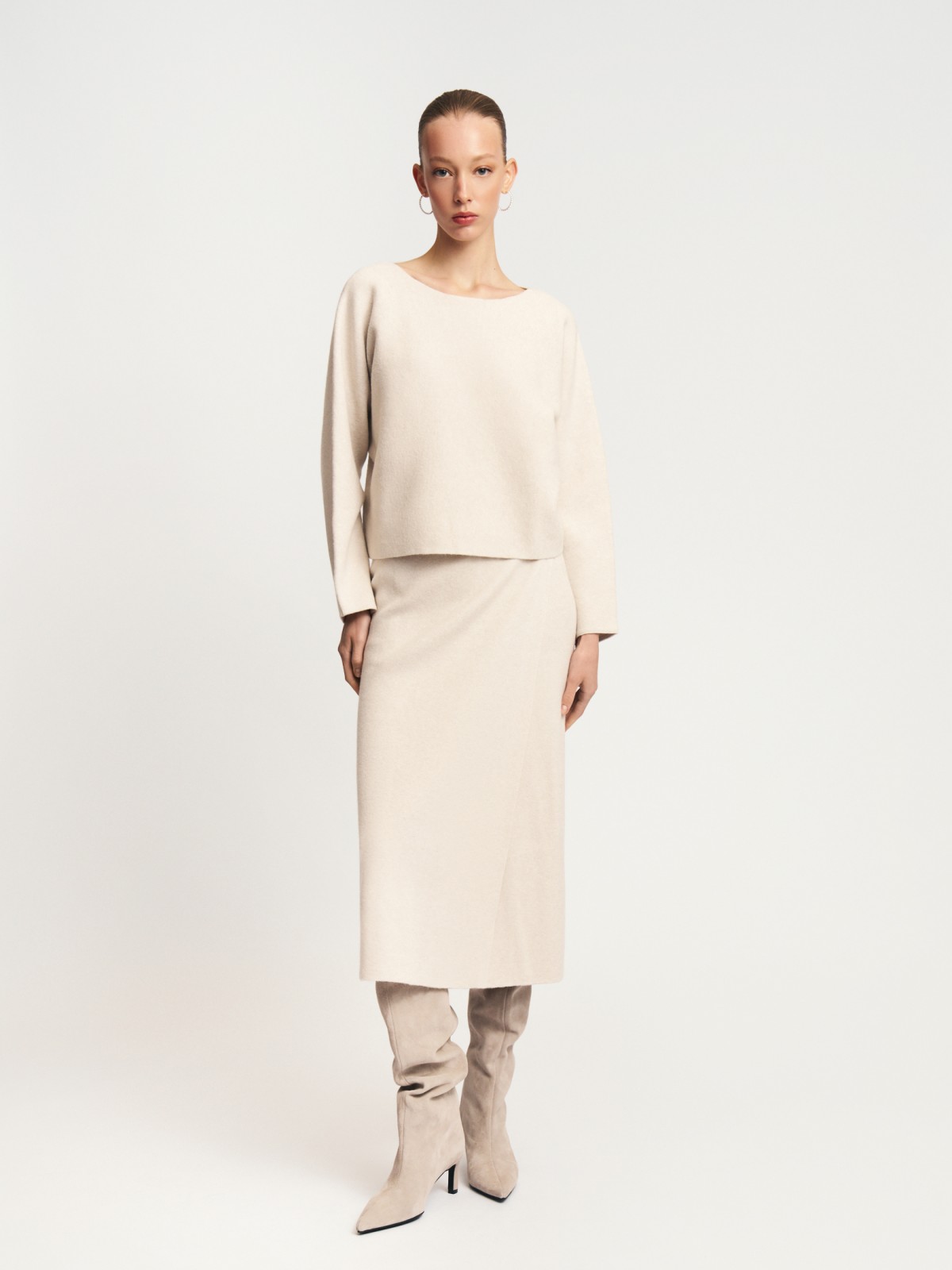 Вязаный джемпер с шерстью