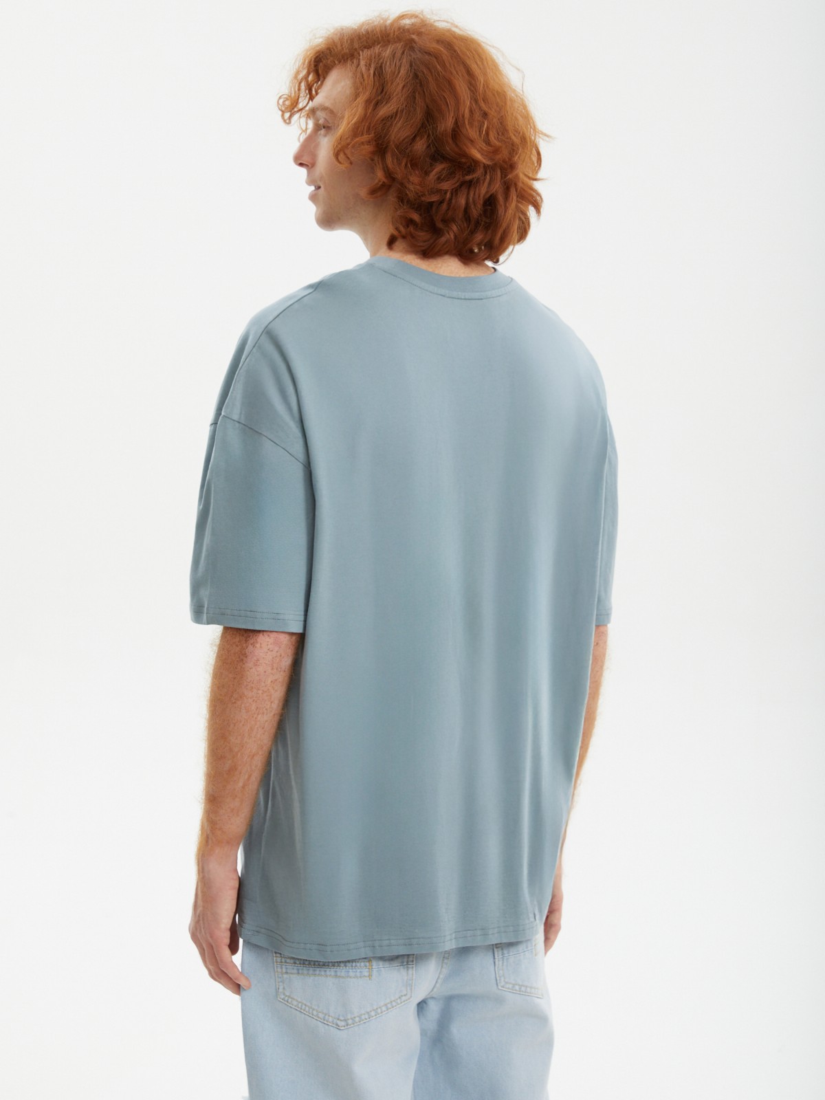 Футболка оверсайз из хлопка с надписью