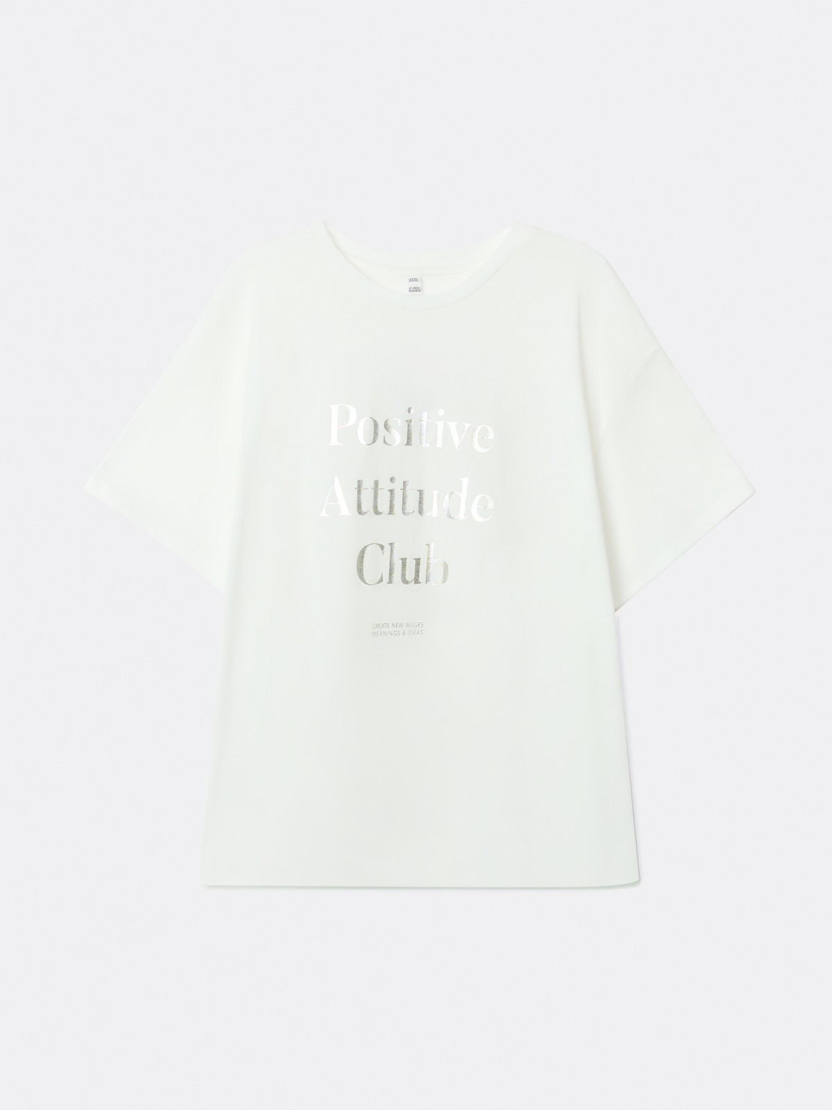 Футболка из хлопка с принтом-надписью