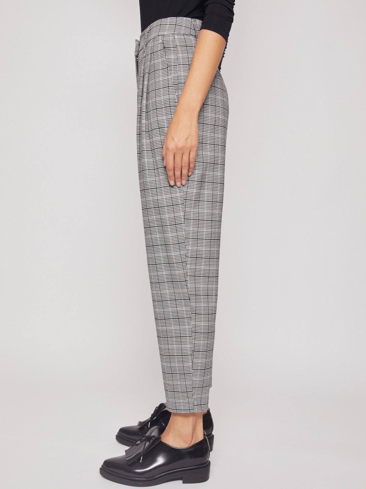 Брюки Carrot в клетку