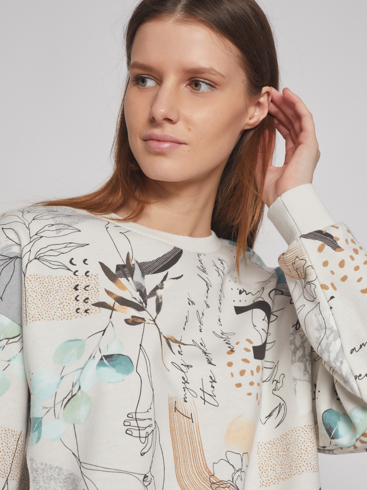 Принтованный свитшот