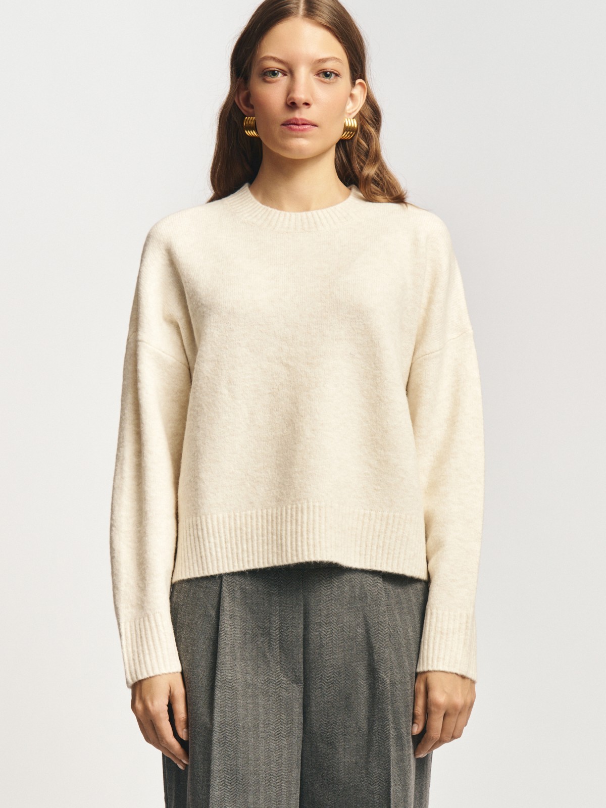 Вязаный джемпер с шерстью