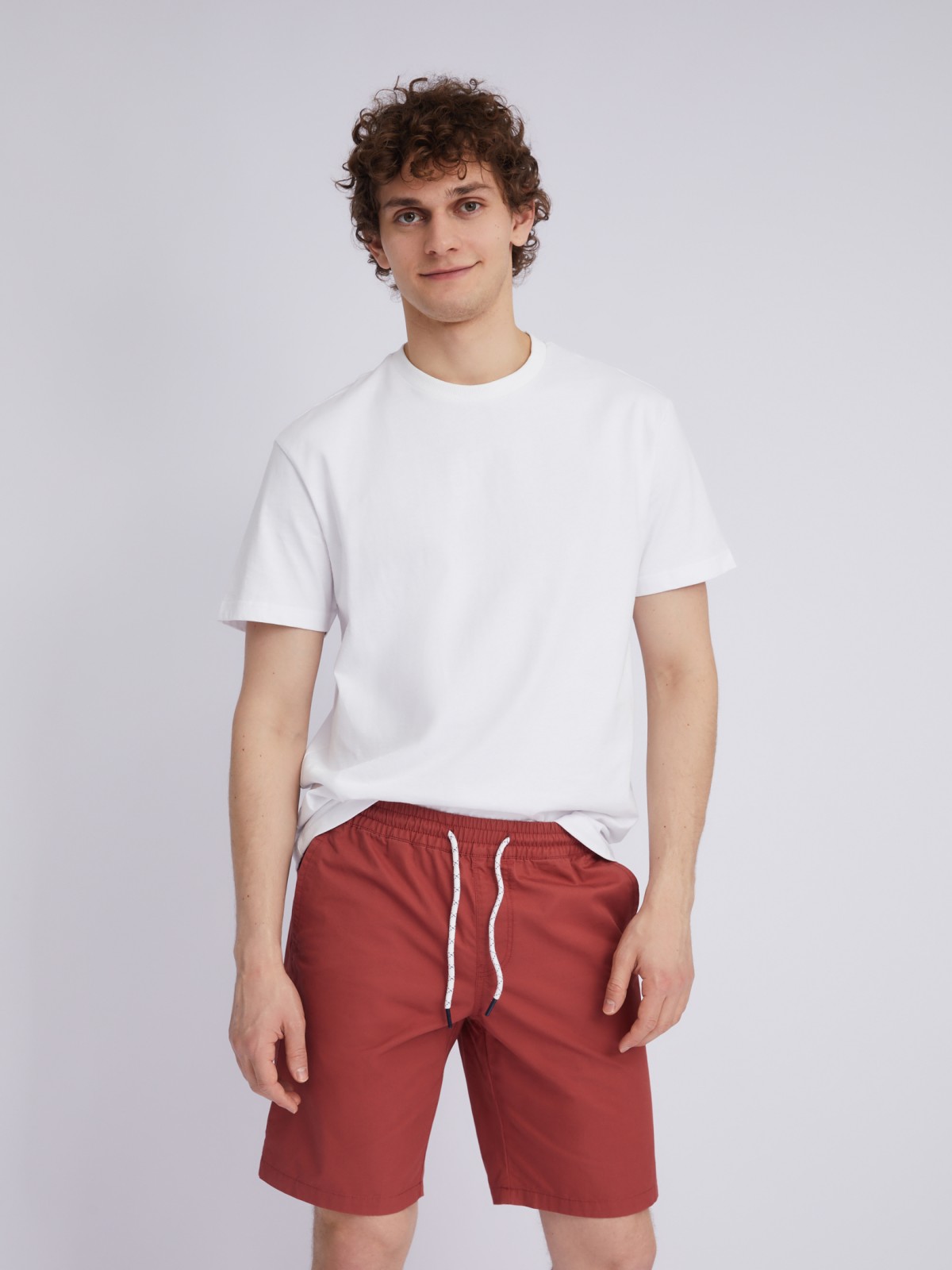 Шорты на резинке из хлопка