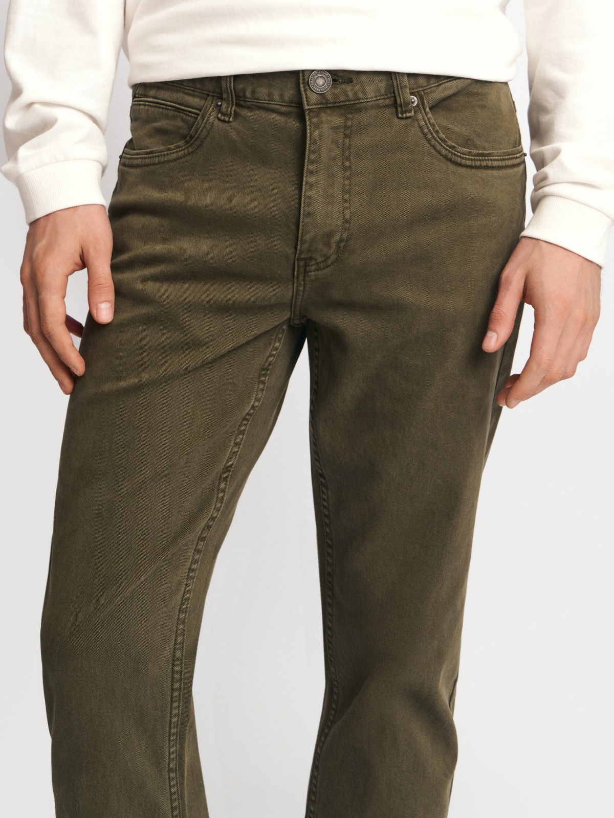 Джинсы фасона Tapered из хлопка