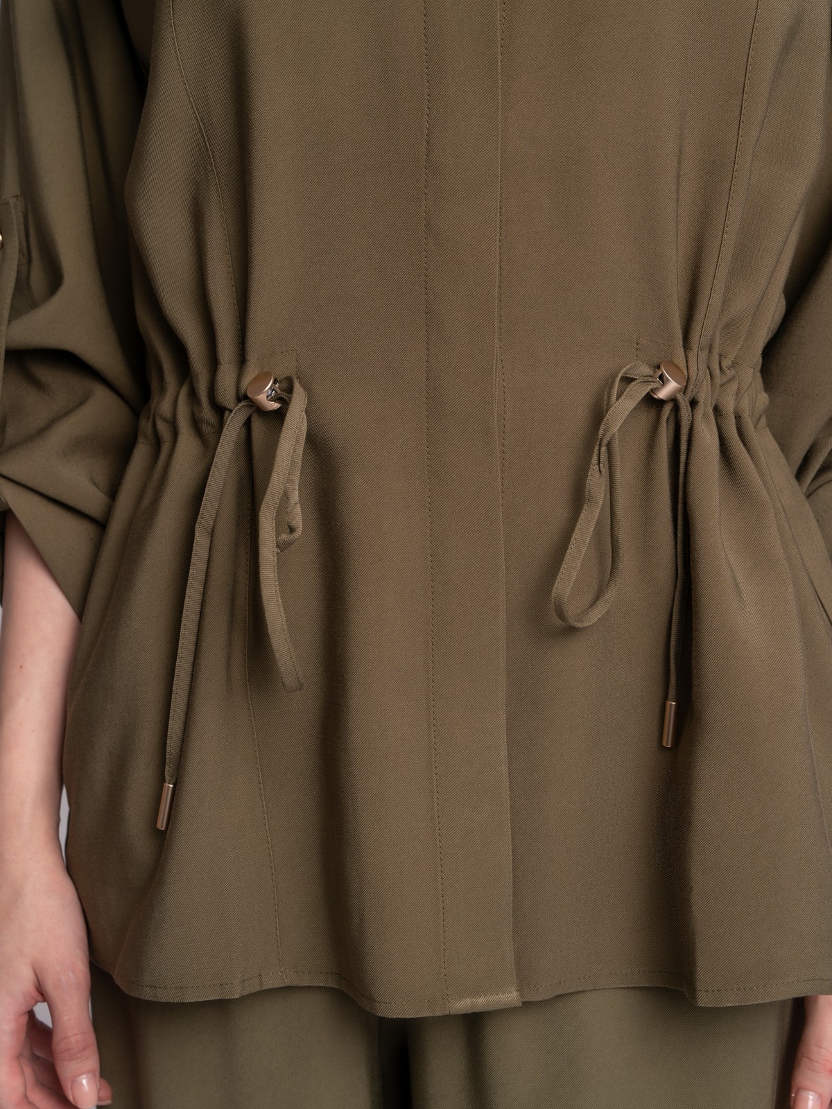 Рубашка с кулиской на талии