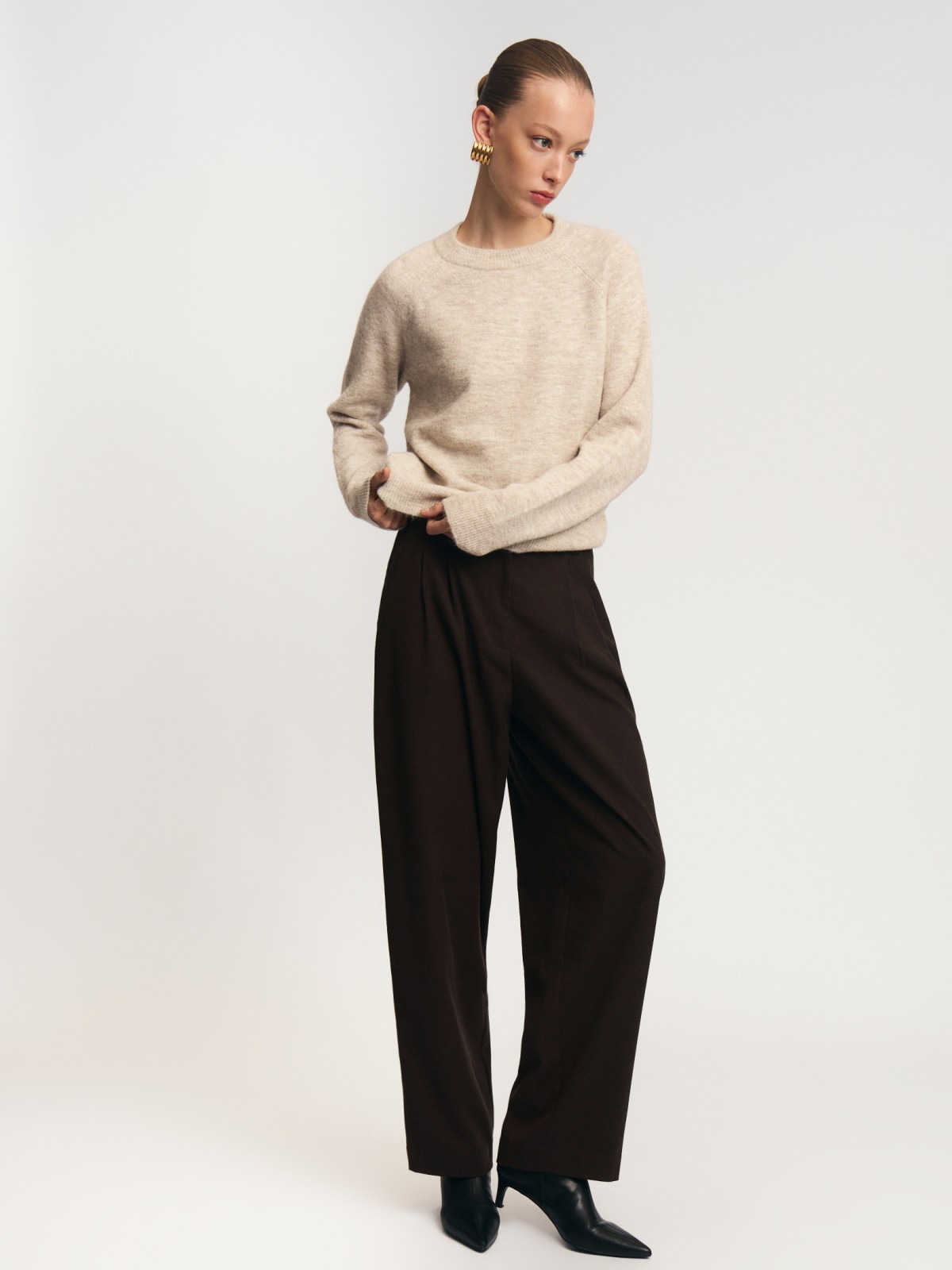 Вязаный джемпер с шерстью