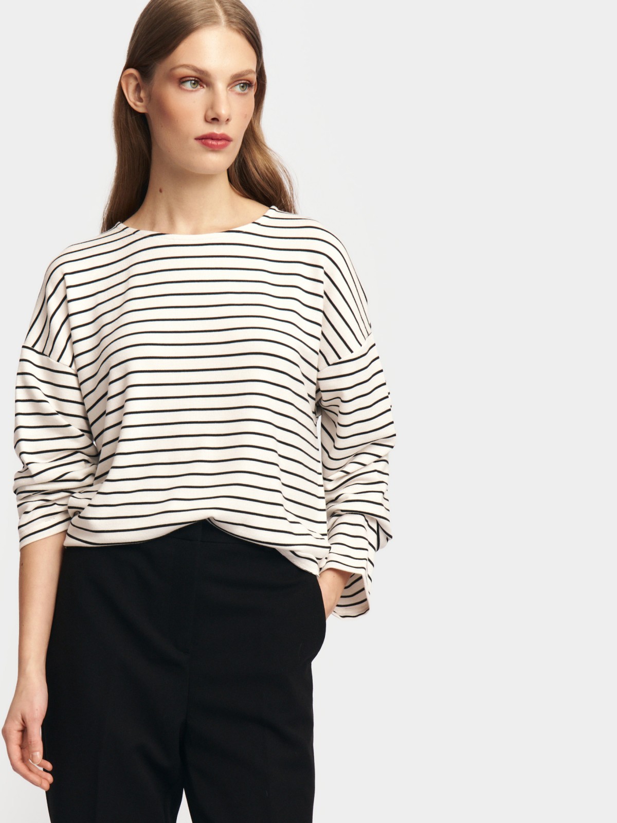 Лонгслив-тельняшка в полоску