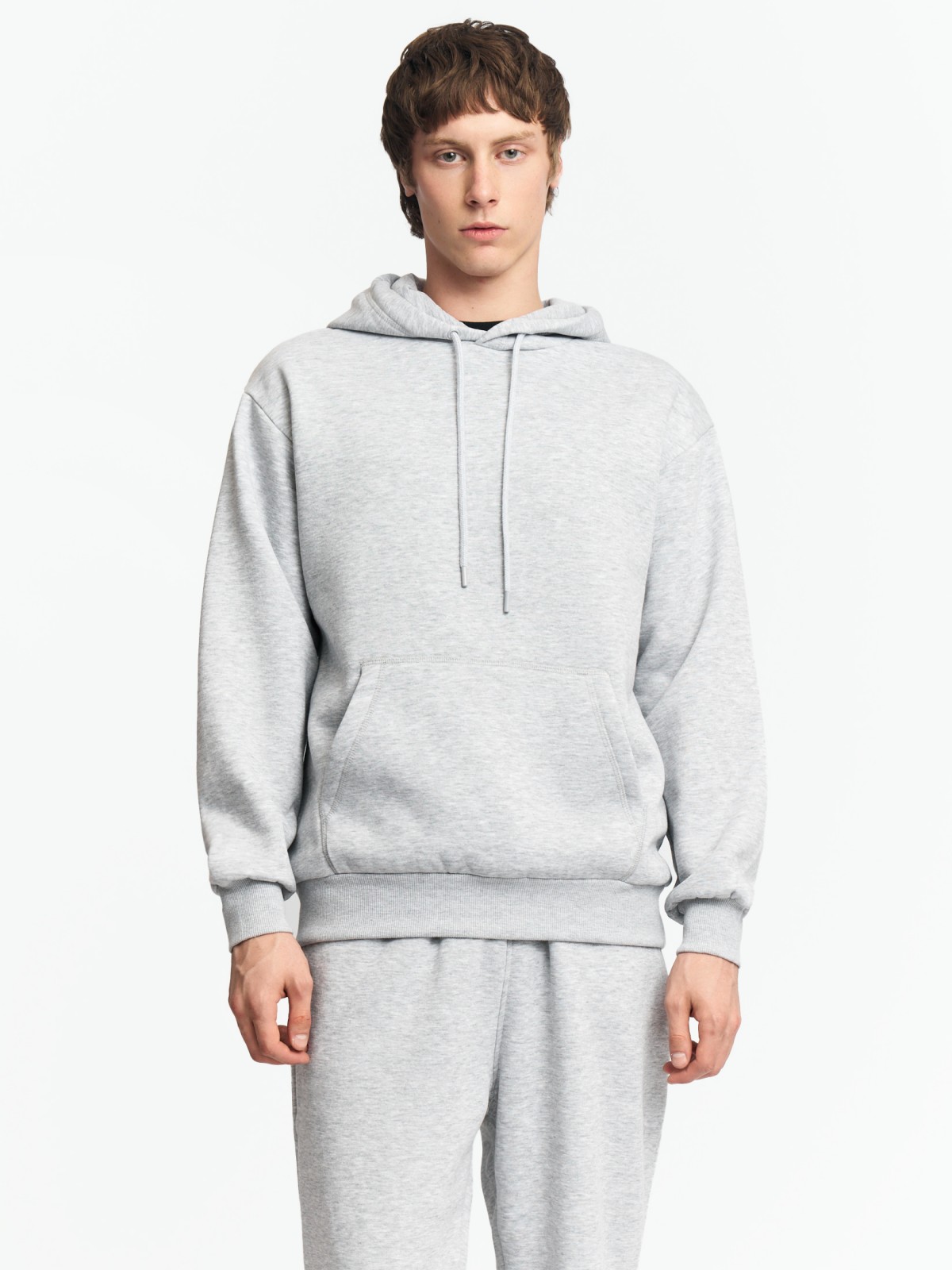 Утеплённый худи с капюшоном и начёсом