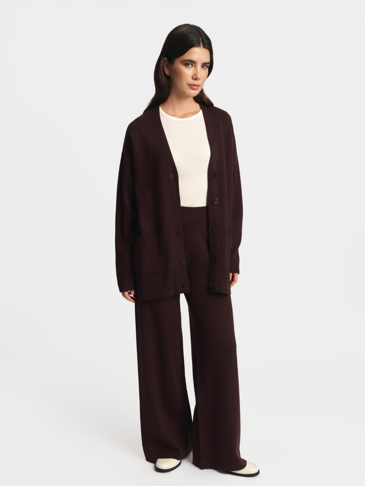 Трикотажный кардиган на пуговицах