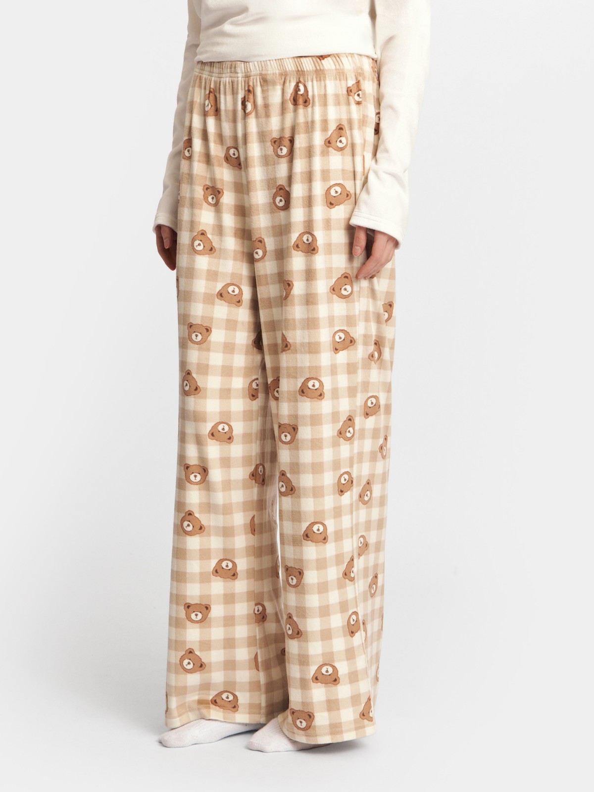 Флисовые штаны с медвежатами