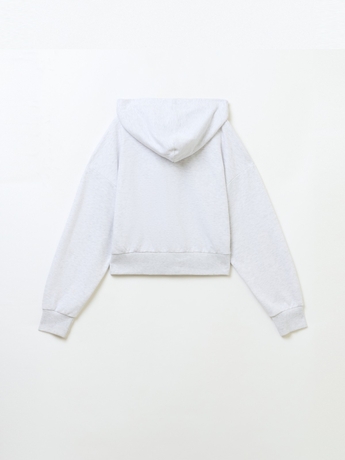 Укороченная толстовка оверсайз на молнии