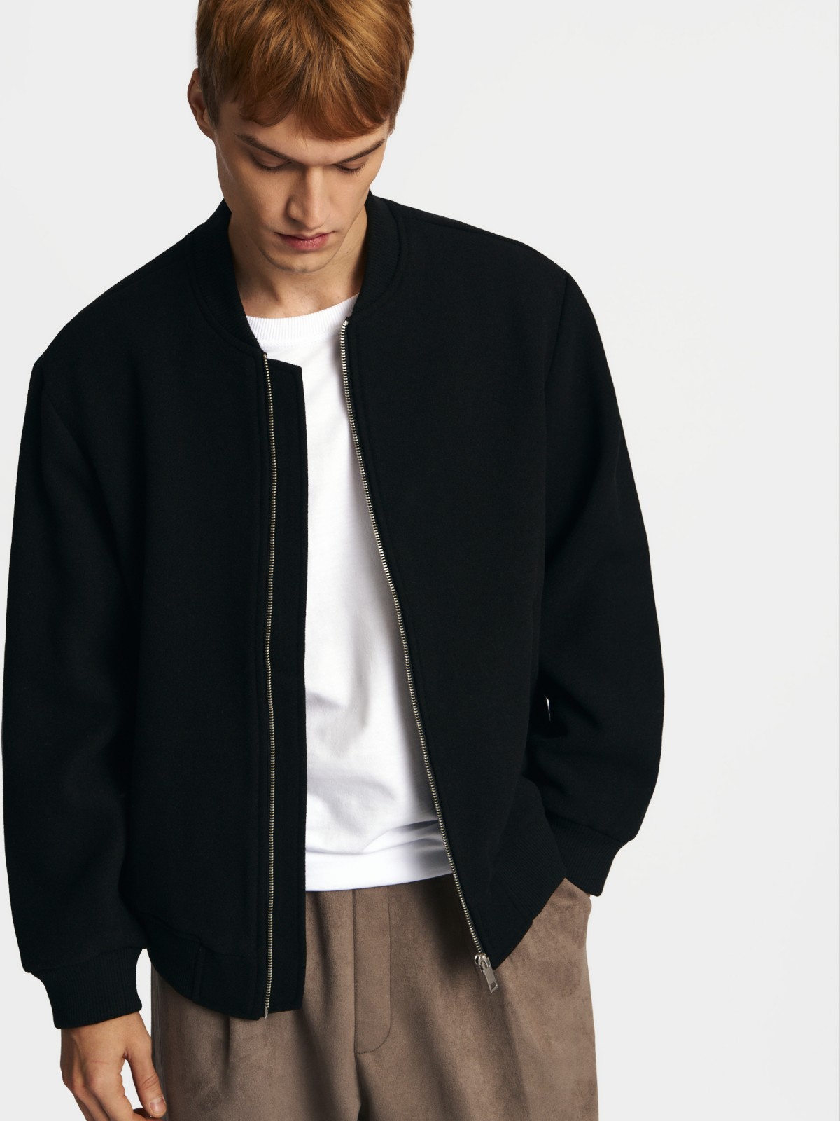 Куртка-бомбер тканевая