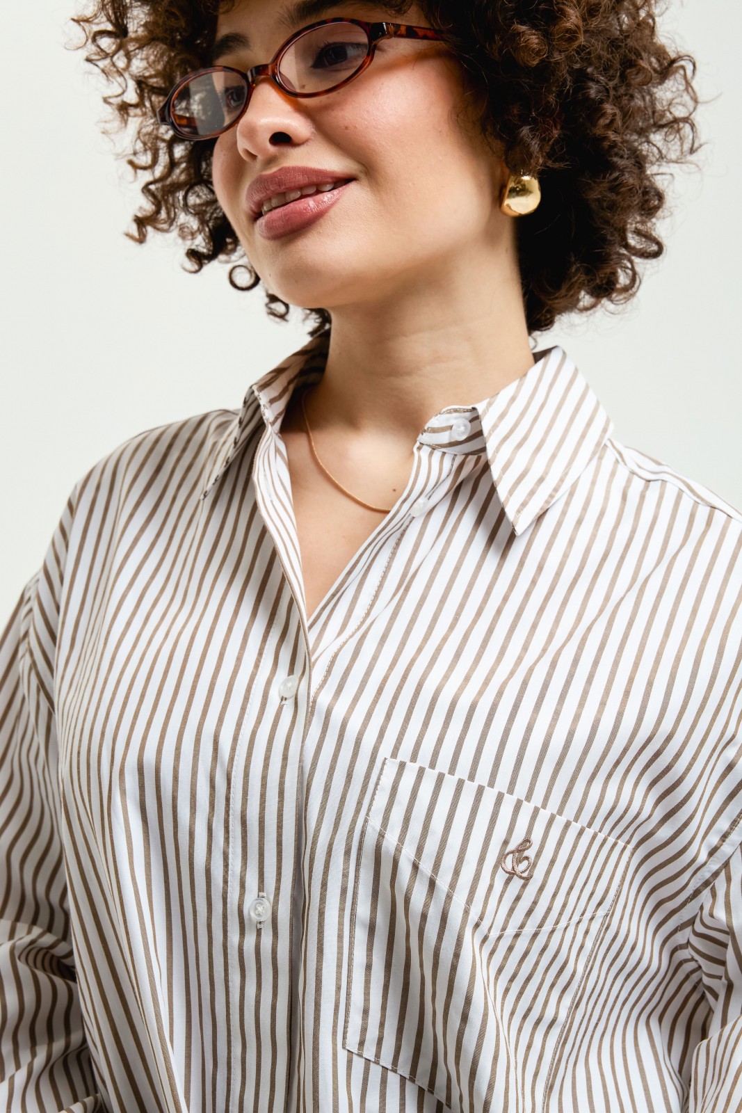 Рубашка с узором в полоску