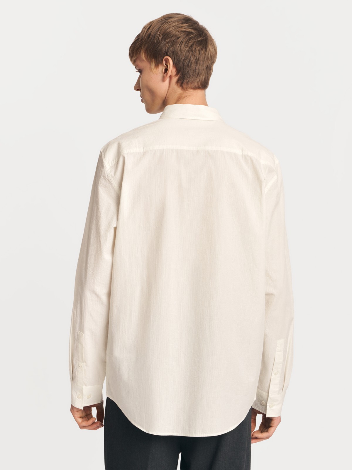 Рубашка в полоску из хлопка