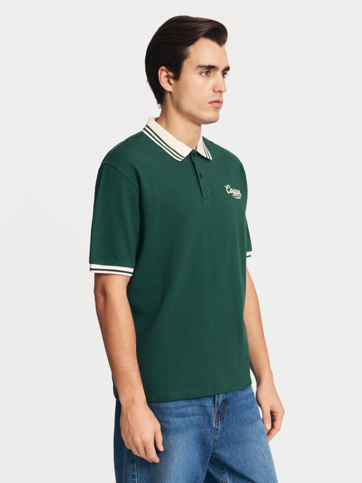 Футболка поло из хлопка