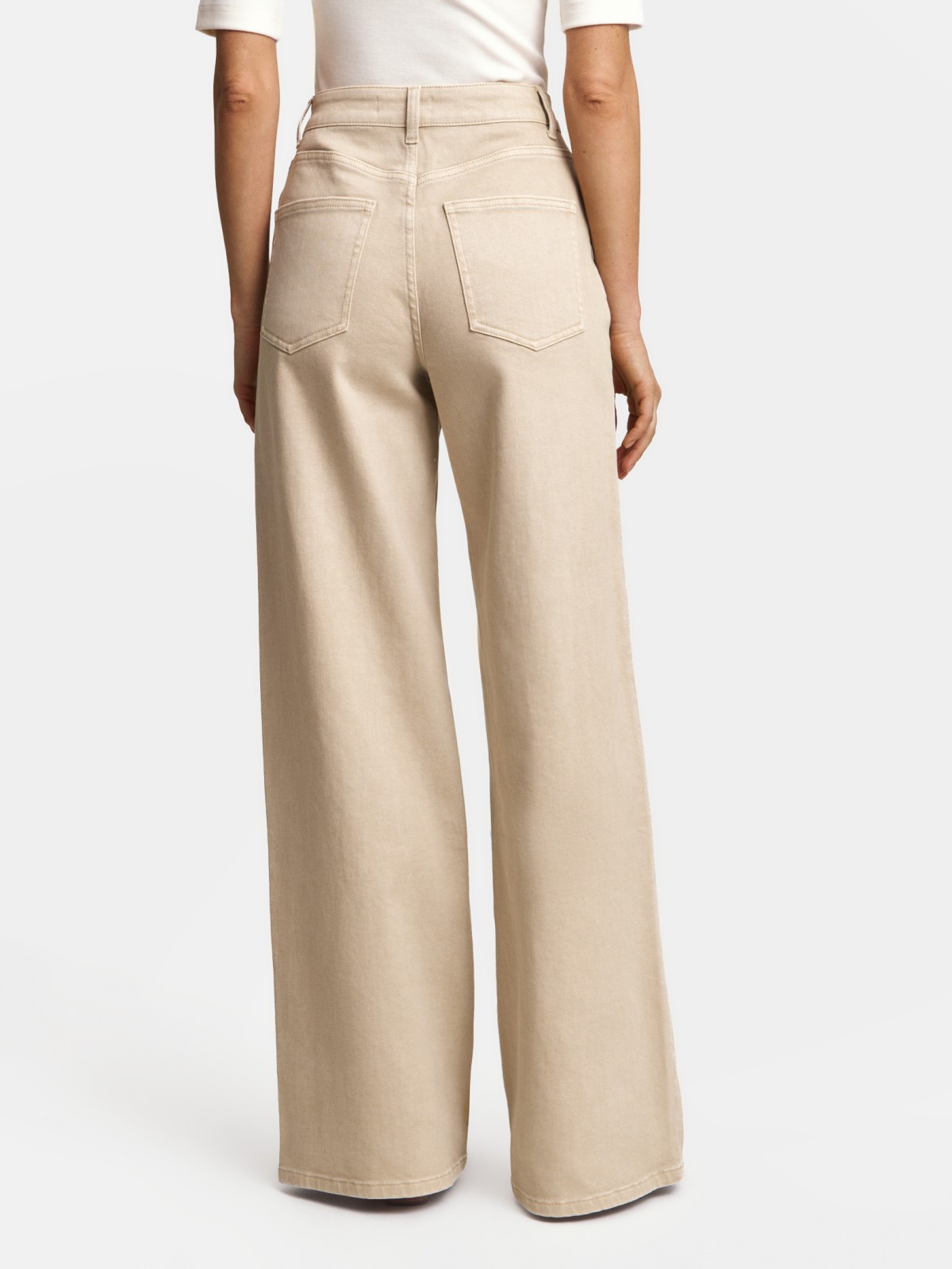 Джинсы силуэта Wide с высокой посадкой