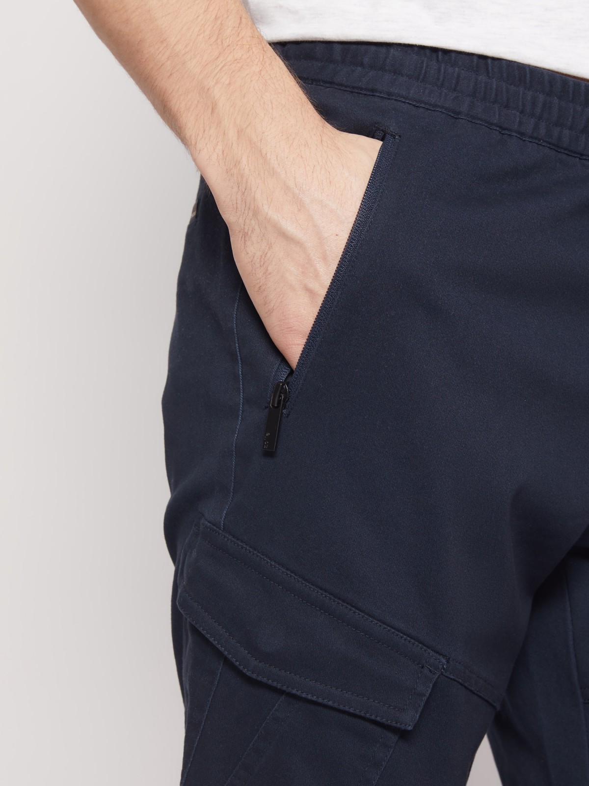 Брюки карго из твила