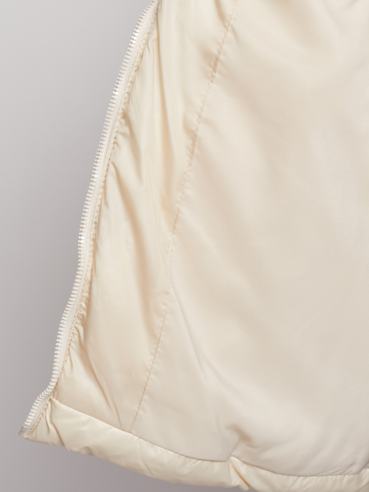 Утеплённая стёганая куртка zolla 022335112034, цвет молоко, размер S - фото 6