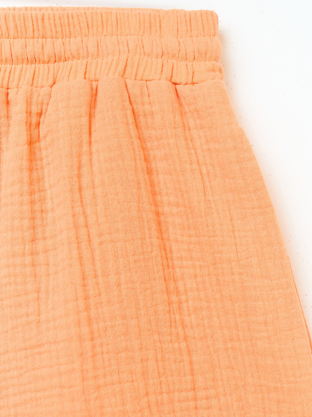 Муслиновые шорты на резинке с карманами