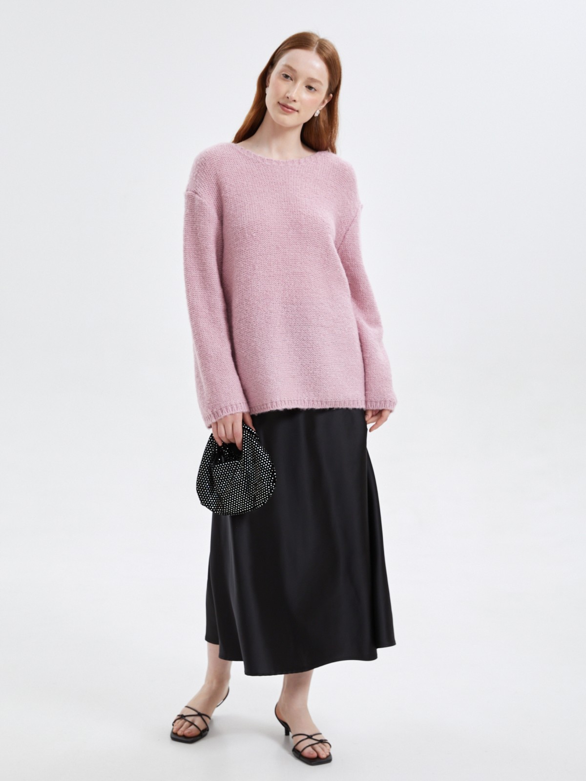 Вязаный джемпер объёмного фасона