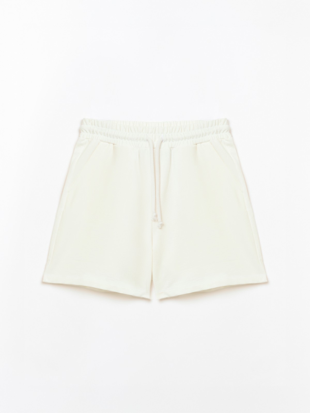 Трикотажные короткие шорты из хлопка