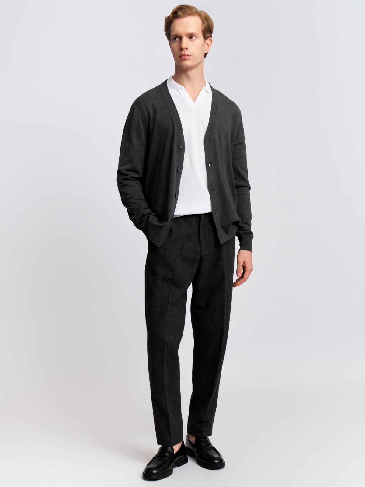 Трикотажный кардиган на пуговицах