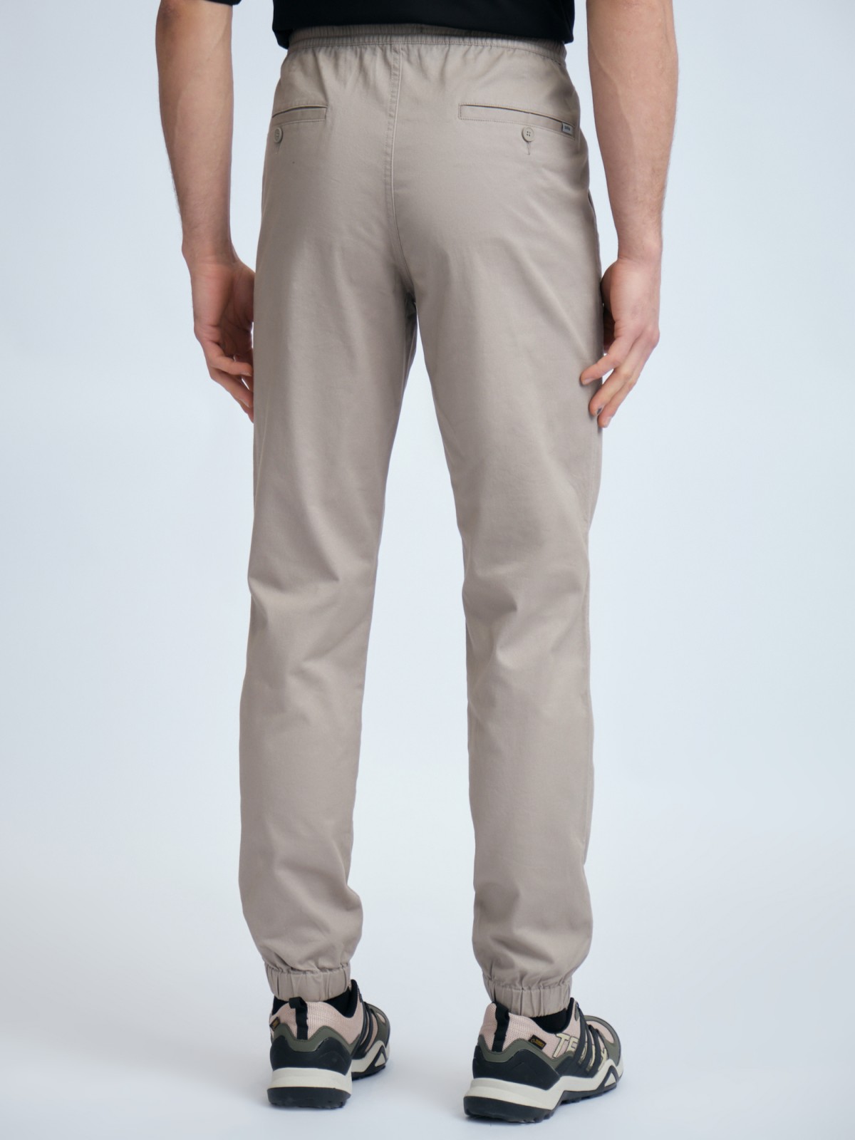 Брюки-джоггеры из хлопка на резинке