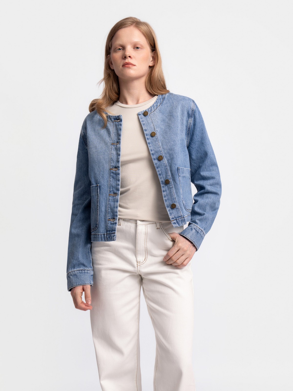 Джинсовая куртка из хлопка