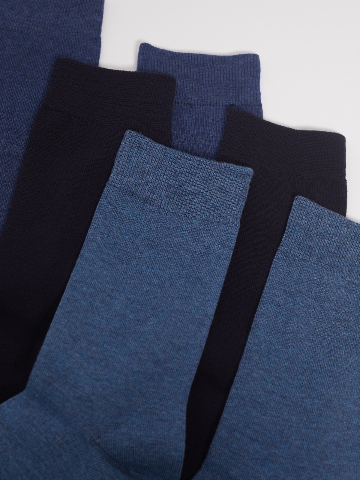 Набор высоких носков (3 пары в комплекте) zolla Темно-синий 01311998J025 