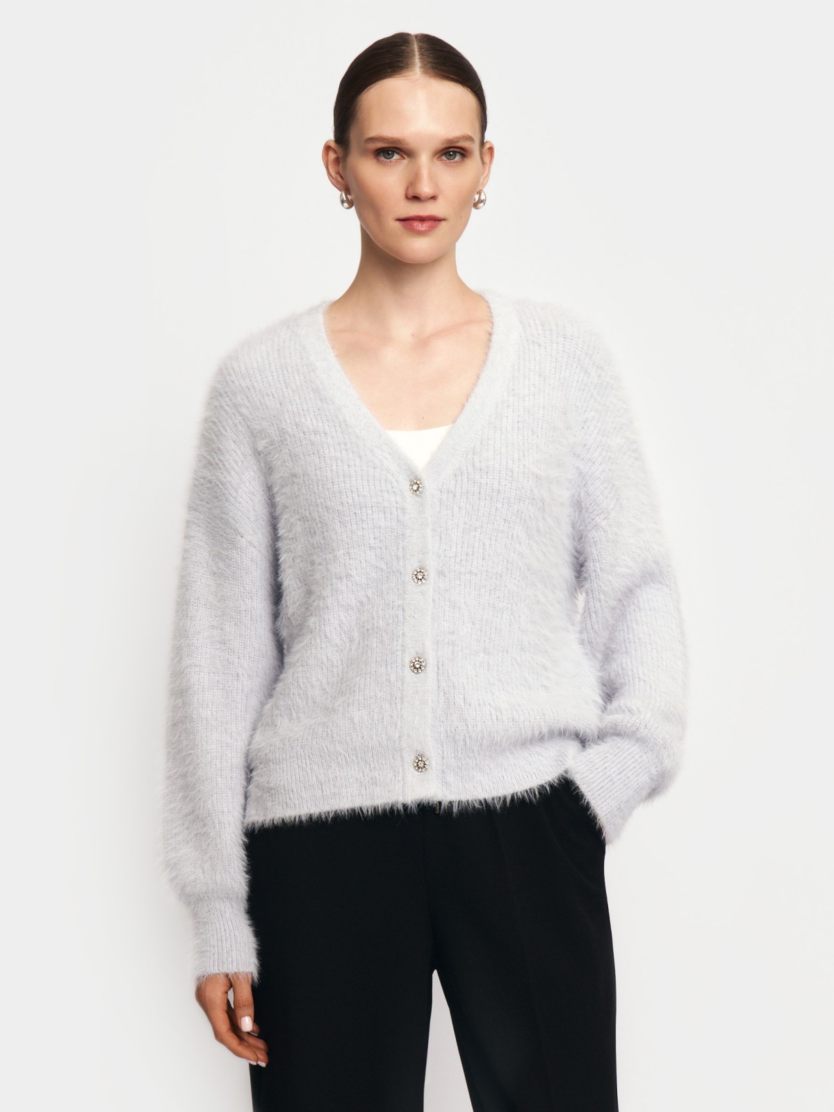 Вязаный кардиган на пуговицах