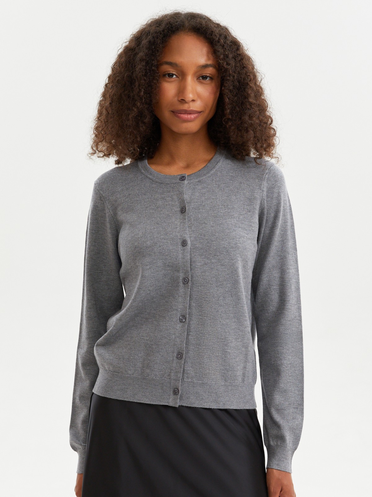 Трикотажный кардиган на пуговицах