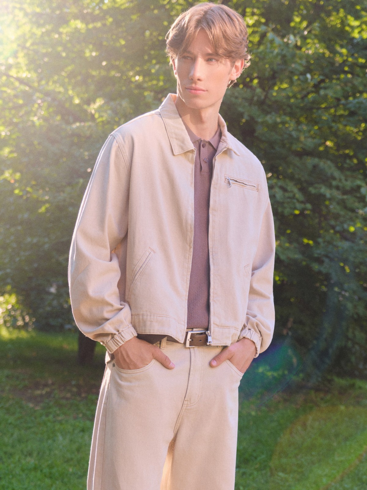 Лёгкая куртка из хлопка без утеплителя