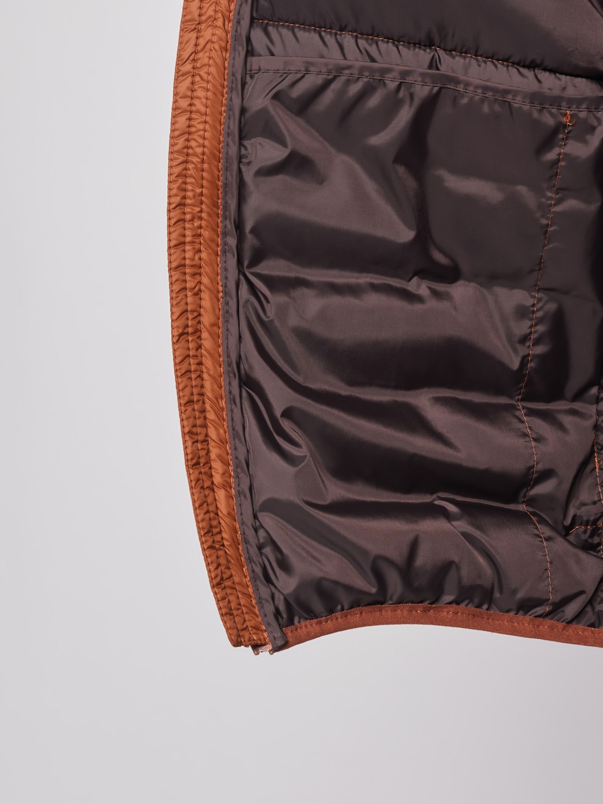Утеплённая куртка с воротником zolla 012125102144, цвет терракота, размер S - фото 4