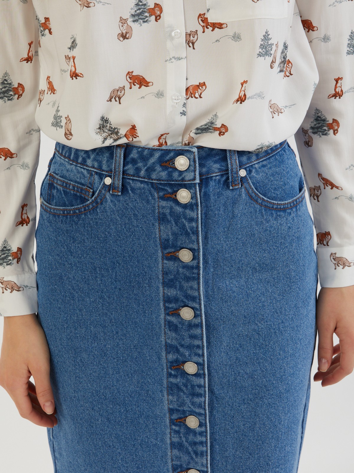 Юбка джинсовая