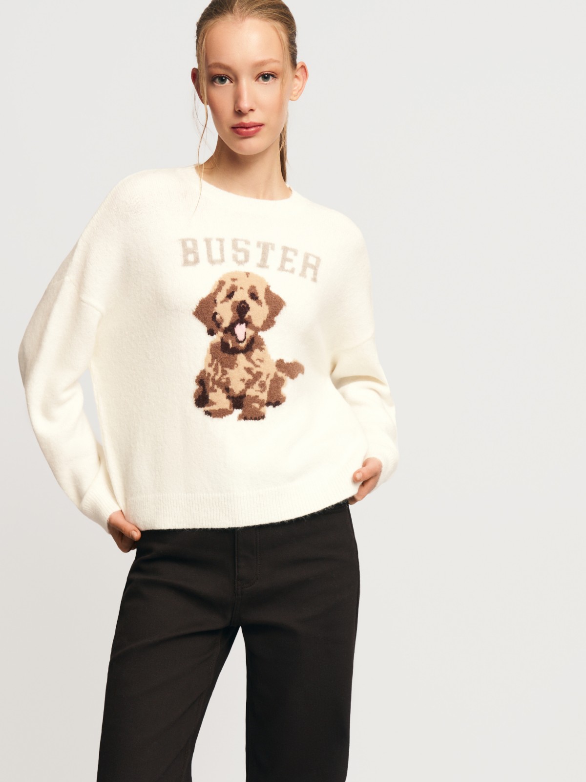 Вязаный джемпер с рисунком