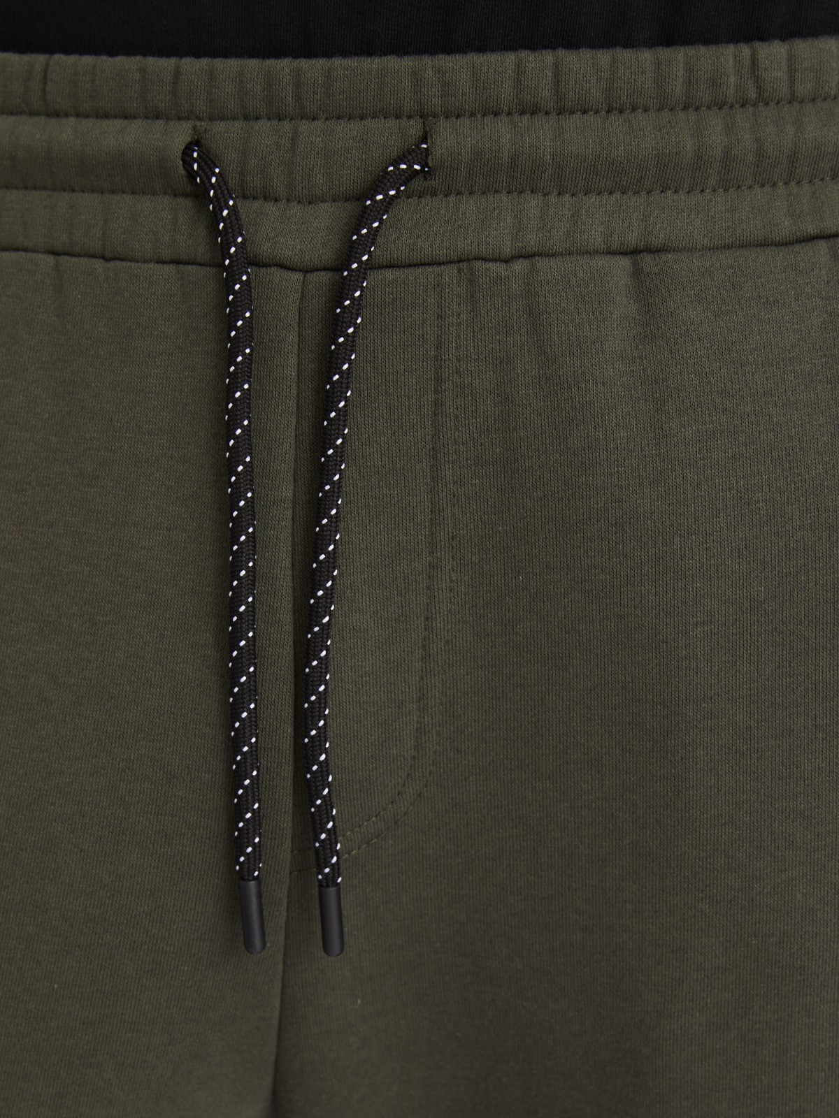 Утеплённые брюки-джоггеры на резинке с карманами карго zolla 213347675043, цвет хаки, размер L - фото 3