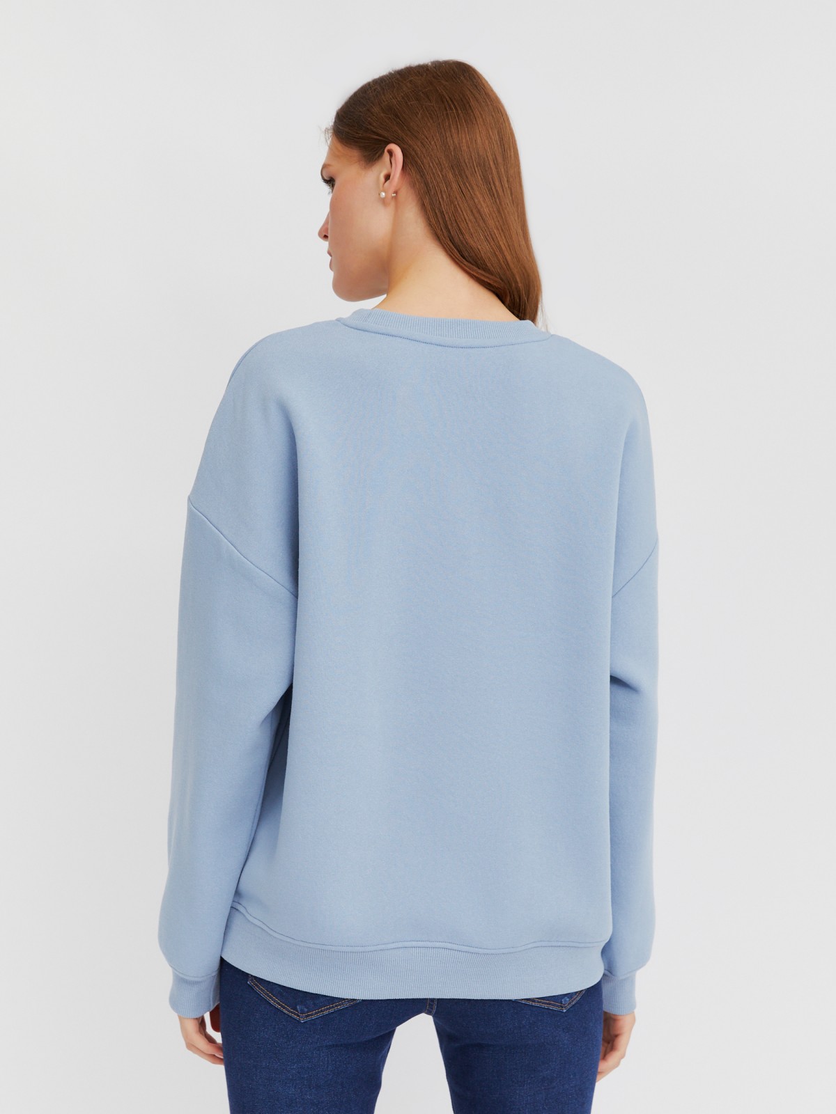 Базовый утеплённый свитшот с начёсом