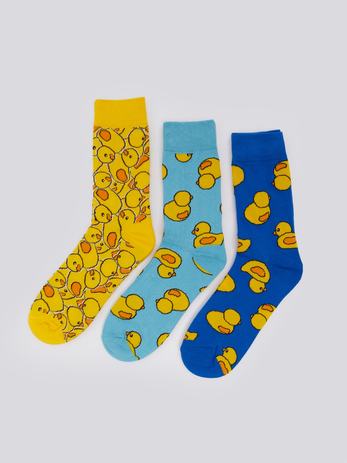 Набор носков (3 пары в комплекте) zolla 014119962115, цвет желтый, размер 25-27 - фото 1