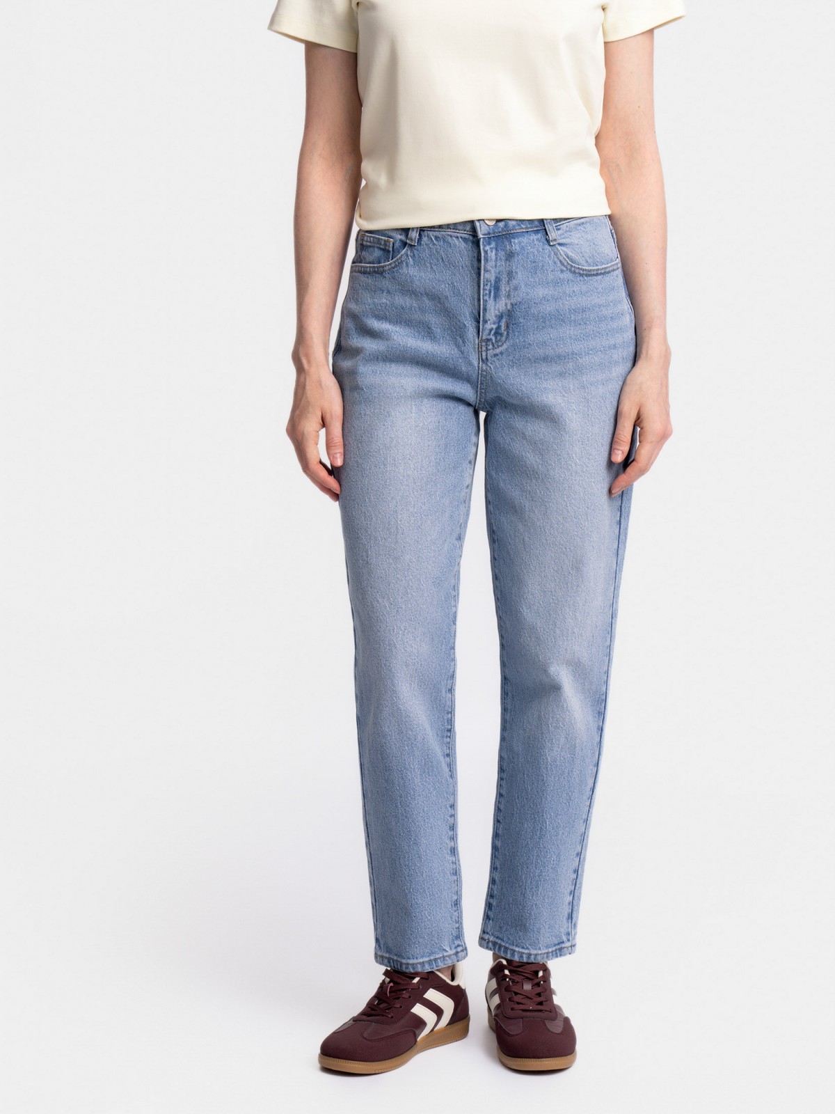 Джинсы силуэта Mom comfort из хлопка