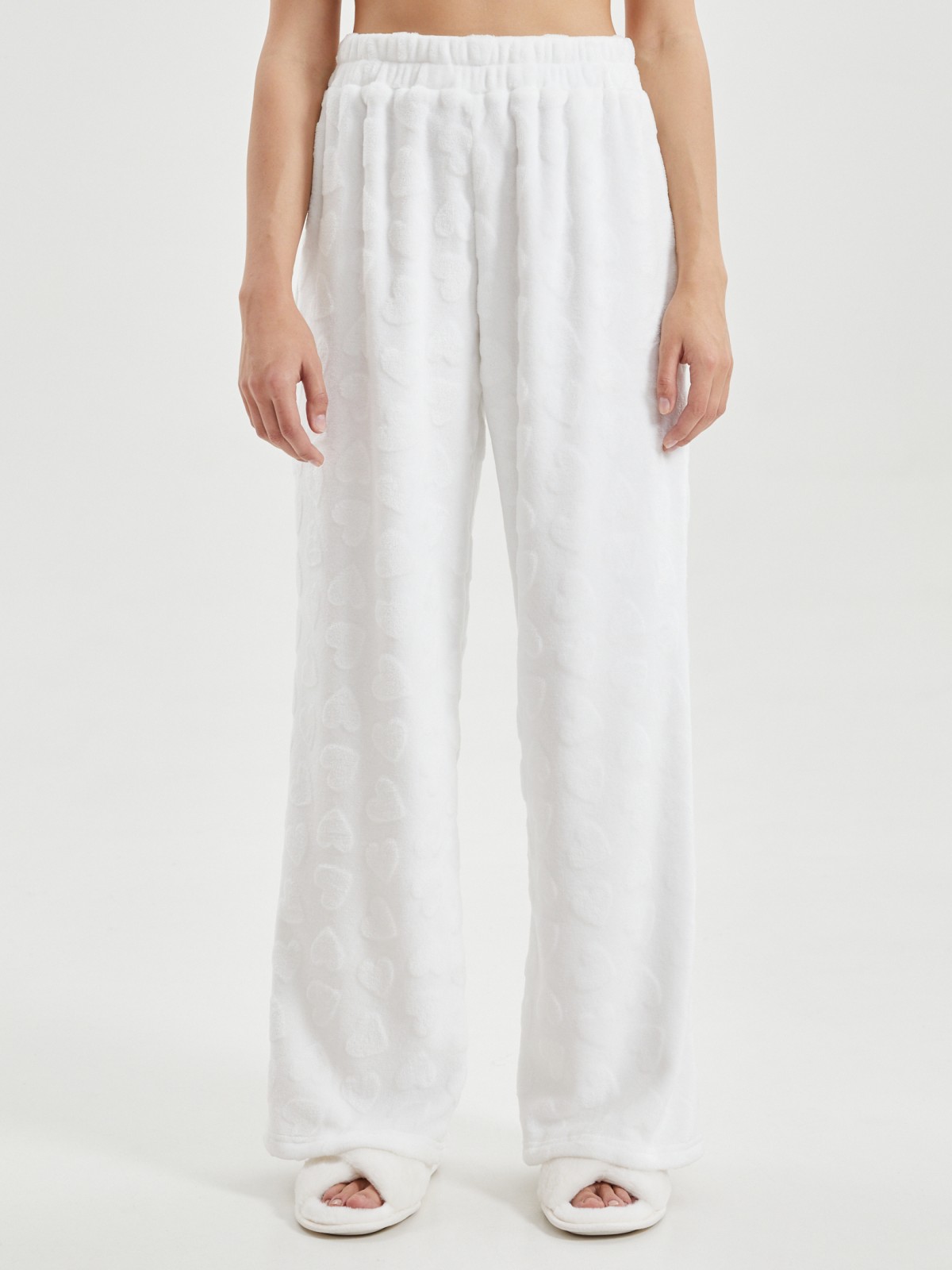 Штаны из экомеха на резинке