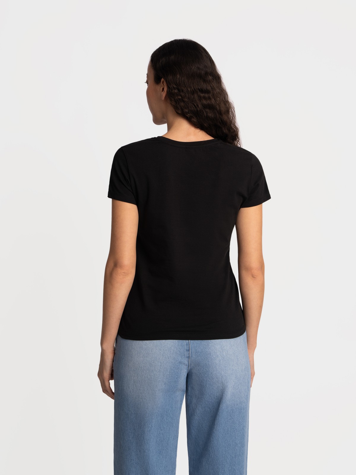 Футболка из хлопка однотонная