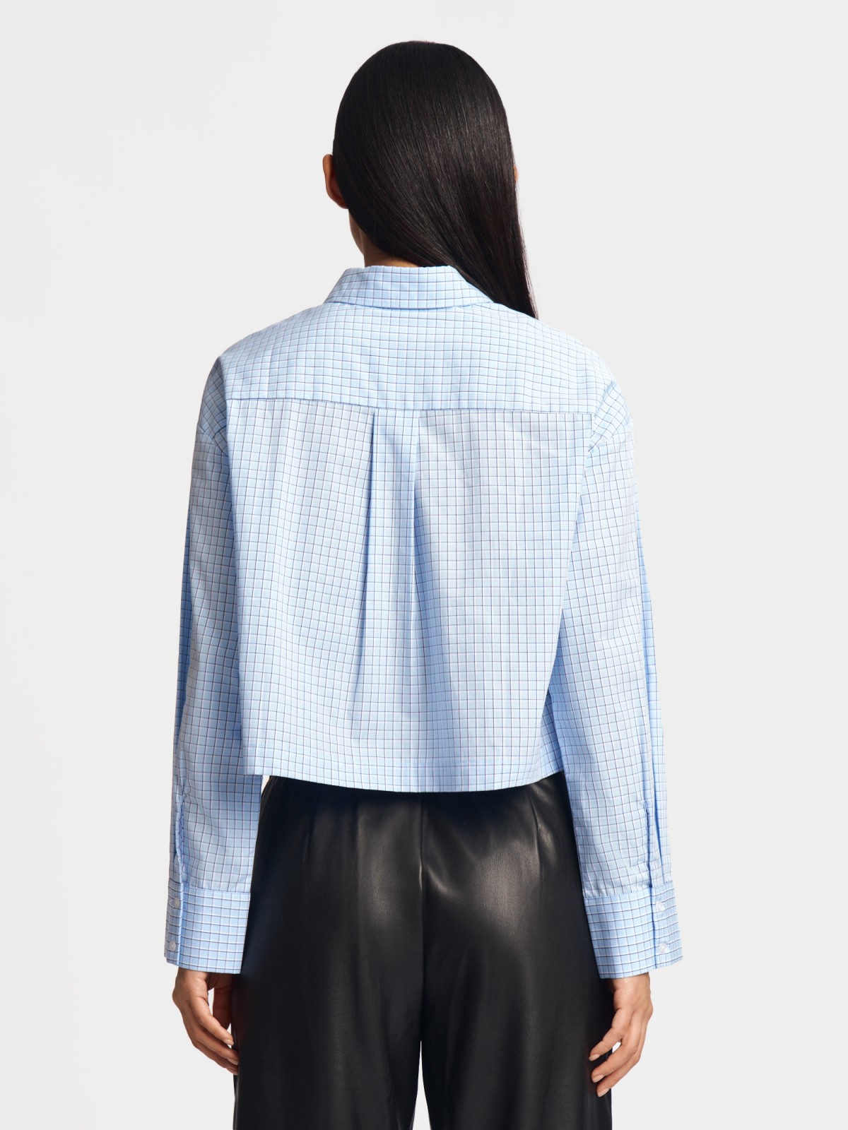 Укороченная рубашка из хлопка