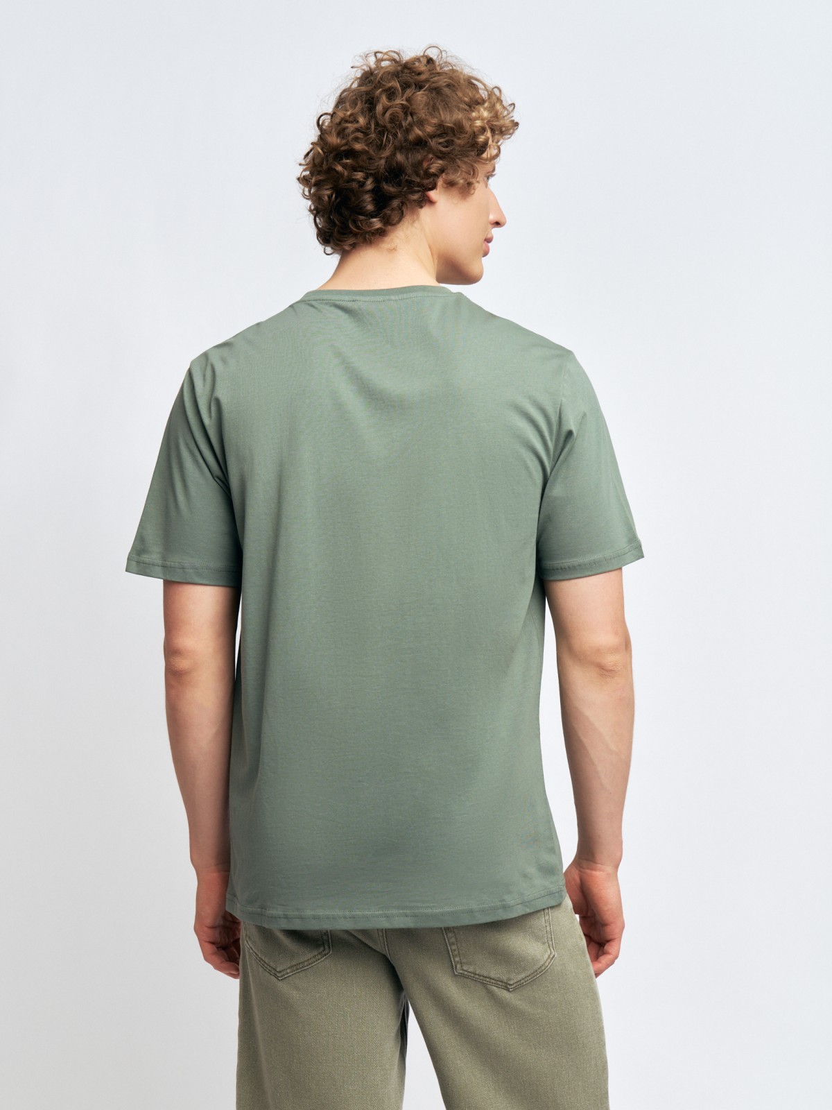 Футболка из хлопка с принтом