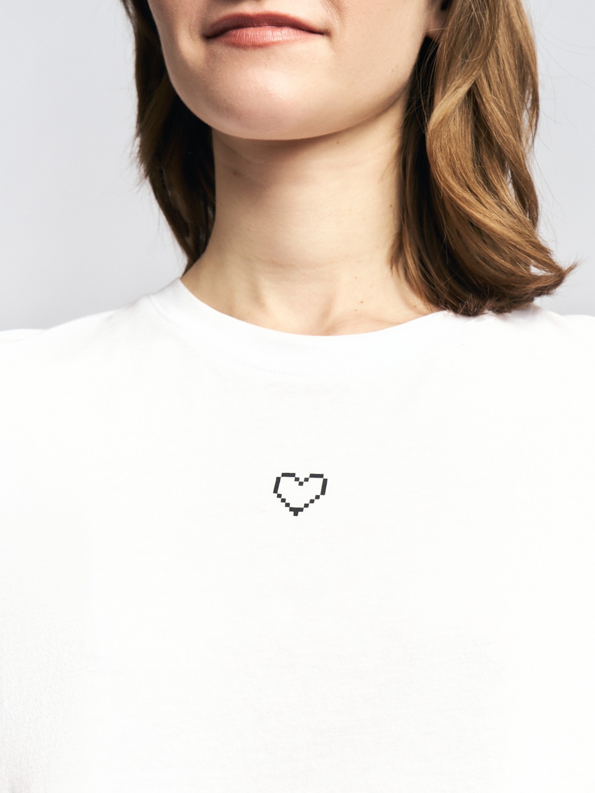 Трикотажная футболка из хлопка с принтом